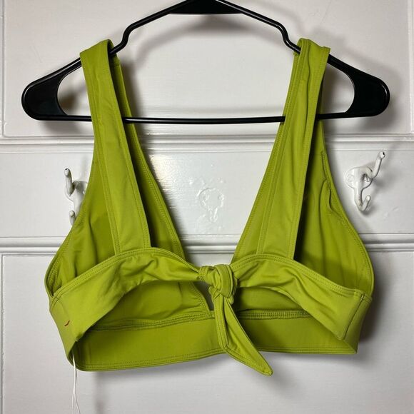 Everlane NEW The Triangle Tie-Back Bikini Top in Pepper Green Sz XL - Picture 10 of 14